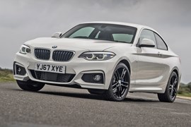 White 2017 BMW 2 Series Coupe front three-quarter