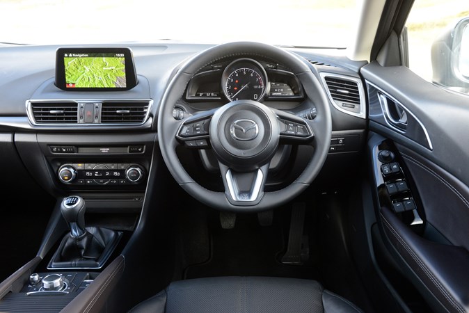 Mazda 3 driver's view