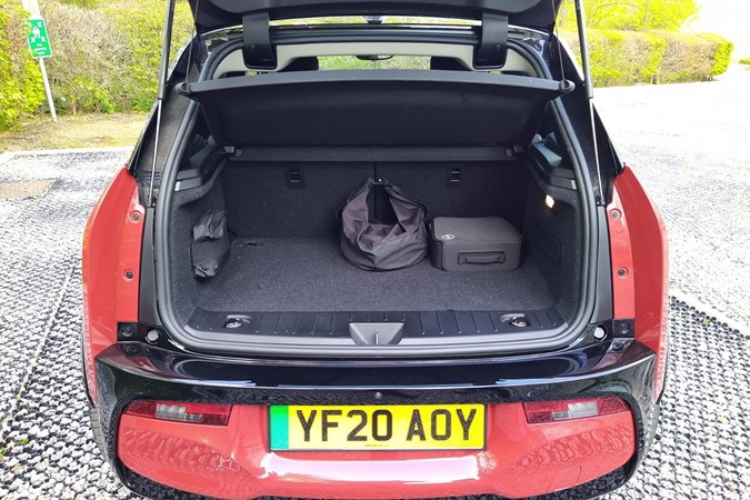 BMW i3s (2021) boot space, seats up