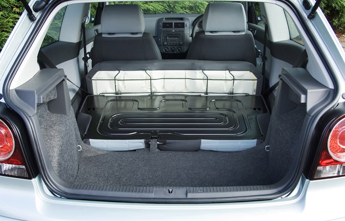 VW Polo boot space, seats folded