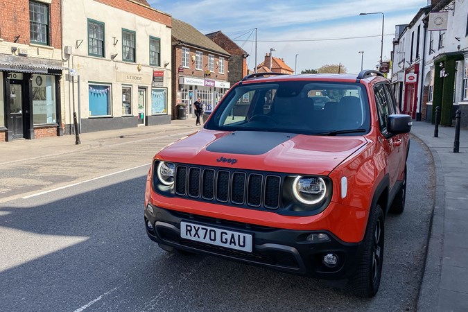 Jeep Renegade 4xe in town