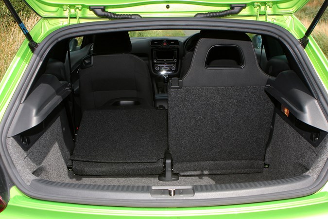 VW Scirocco R boot space 2010-2018
