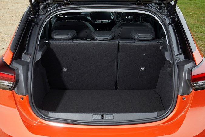 Vauxhall Corsa-e (2020) luggage space