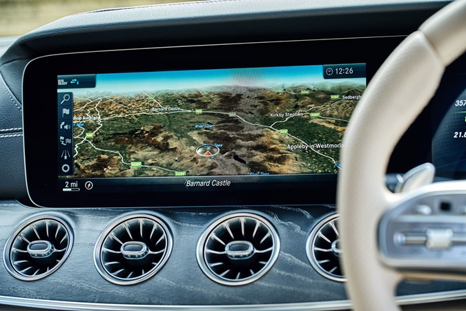 Mercedes CLS infotainment screen