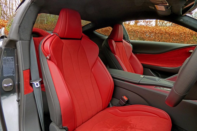 Lexus LC 500 Coupe front seats 2020