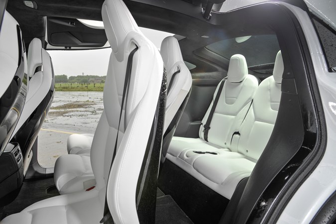 2019 Tesla Model X SUV second- and third-row seating