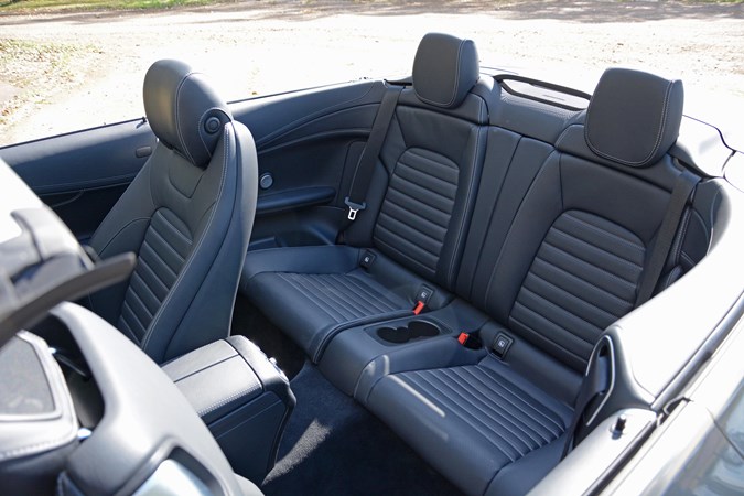 Mercedes-Benz C-Class cabin, rear seats